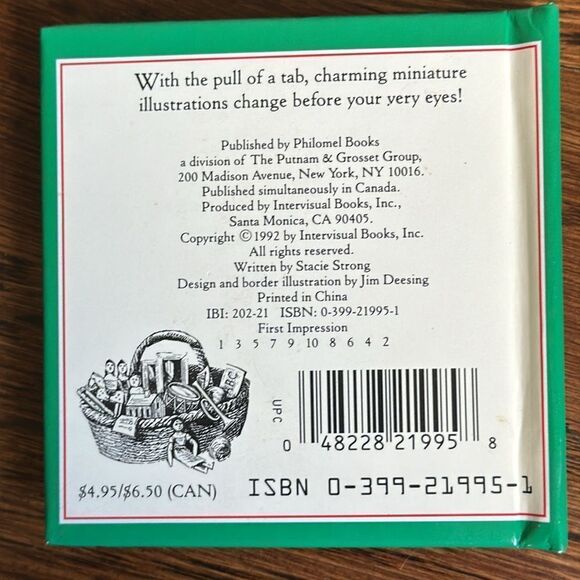 Vintage 1992 Ernest Nister’s Christmas Toys small book with changing pictures - Picture 2 of 11